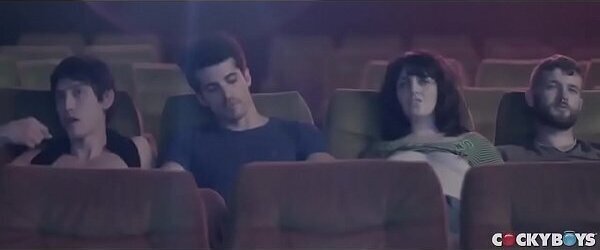 VAMOS PARA O CINEMINHA??! Cinem&atilde_o porn&ocirc_ com Arad WinWin, Dato Foland, Levi Karter &amp_ Valentin Braun