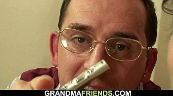 POV sex with chubby old woman