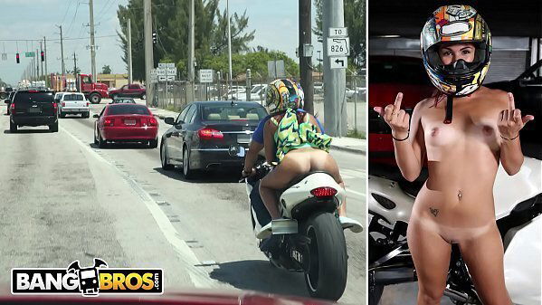 BANGBROS Booty Latin Sophia Steele Rides Motorcycle &amp_