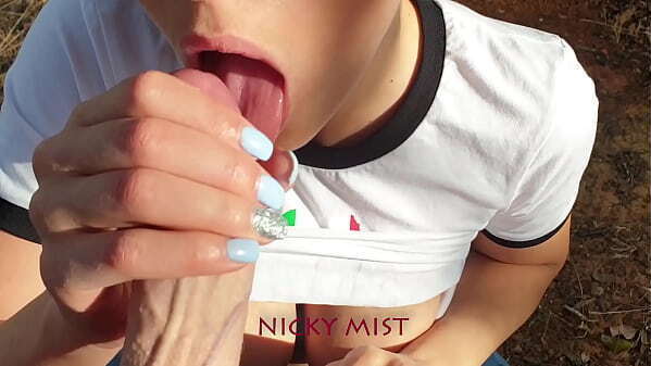 Blowjob with stepsister friend