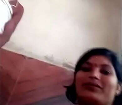 village aunty with pujari