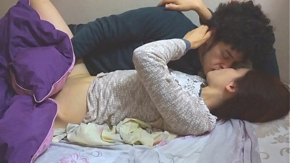 Sexy college girl gets tired studying asks cousin suck