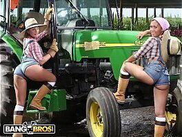 BANGBROS Booty Farmin'_ Throwback Featuring Isabel &amp_ Jordan Ashley