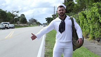 GAYWIRE Bruce Beckham Fucks Derek Bolt, Hawt Hitchhiking Sailor