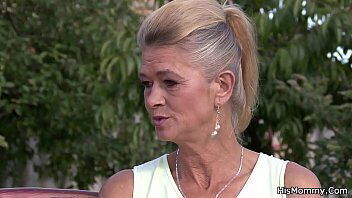 Granny and her son'_s gf banging before tennis game