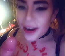 Amelia Skye gets degraded and used and swallows cum