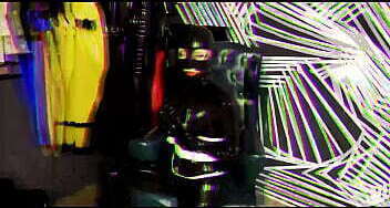 Latex bondage Forced orgasm