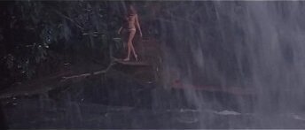 Grizzly: Sexy Underwear Girl By a Waterfall