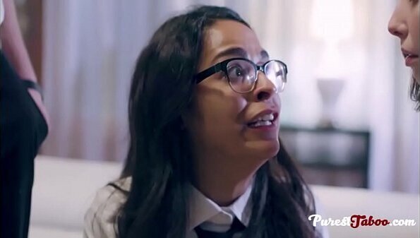 Peer Pressure-Peers force young teen join threesome