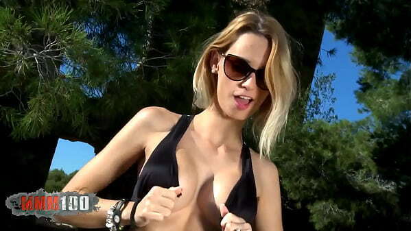 Pornostar petite blonde with Erica Fontes removing clothes