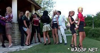 Dirty lesbos fuck every other