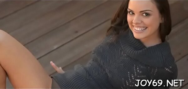 Lusty legal teenager cutie inserts dildo deep inside pussy