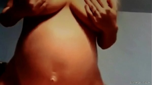 cousin with pregnnant collegue when travel hotel 0823