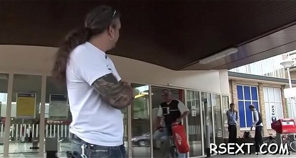 Beautiful hooker gives sexy blowjob takes