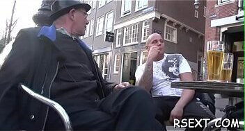 Sexy hooker with tiny wobblers mounts a hard dick and rocks it