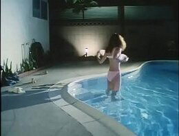 Shadows Run Black: Sexy Topless Skinny Dipping Brunette