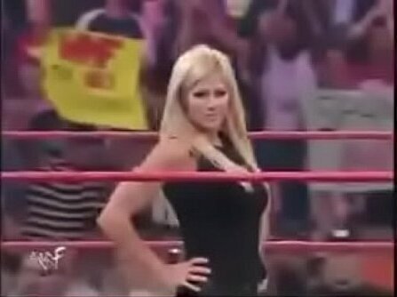 Torrie Wilson Trish Stratus. Spanking match.