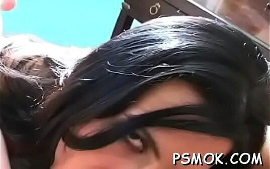 Horny cuttie slutty raiment smokin'_ cigarette