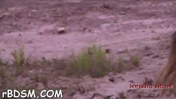 Clamped gets fuck holes pounded with toys