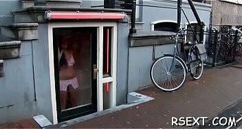 Hooker sucks gets hairless snatch licked fingered