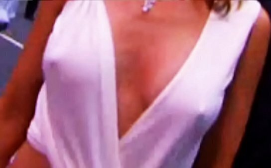 Kylie Minogue See-Thru Nipples Awards