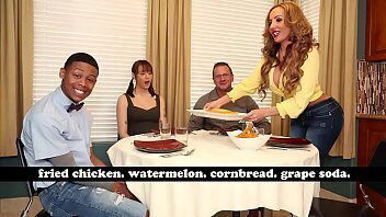 BANGBROS MILF Richelle Ryan Adopts D'_s Black Cock, Invites Over Dinner