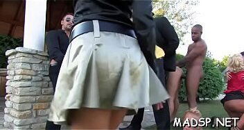 Juicy pussy feast at an extravagant lesbian sex party