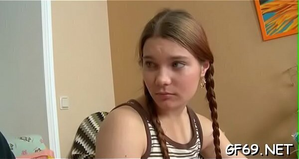 Sweet darling gets slit drilled till sore hunks