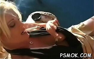 Nice-looking teenager gives contact while engulfing