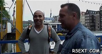 Smoking hooker gets sweet shaved snatch banged hard