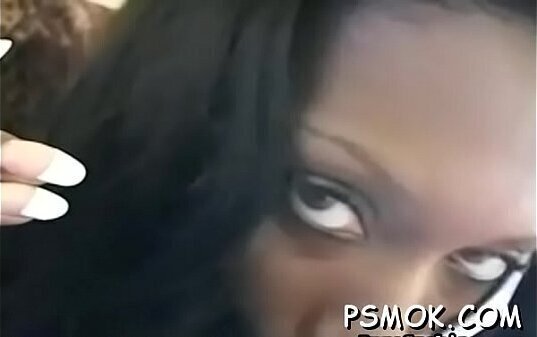 Stunning honey gives blowjob with contact