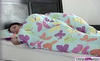 Stepbro fucks stepsis bffs