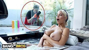 BANGBROS Chris Strokes Spies Pornstar Bridgette Gets Lucky!