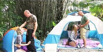 Daddys pound daughters in backwood camp WTF