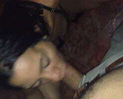 Pamela golosa tragando picha