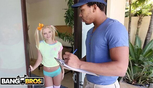 BANGBROS Tiny Blonde Riley Star Almost Gets Split Half Ricky Johnson