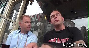 Dark chocolate hooker gives white chap a steaming blowjob