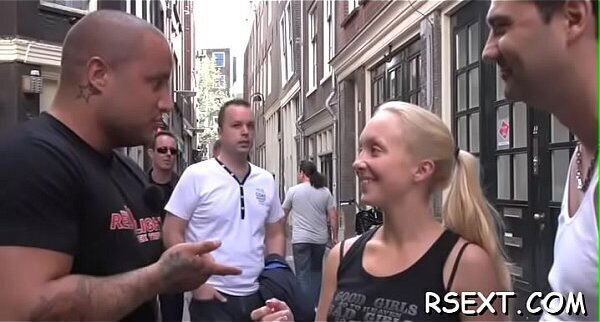 sexy amsterdam hooker gets hairless pussy pounded hard