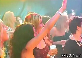 Blonde girl swallowing dick with cream whilst black fucking her pussy