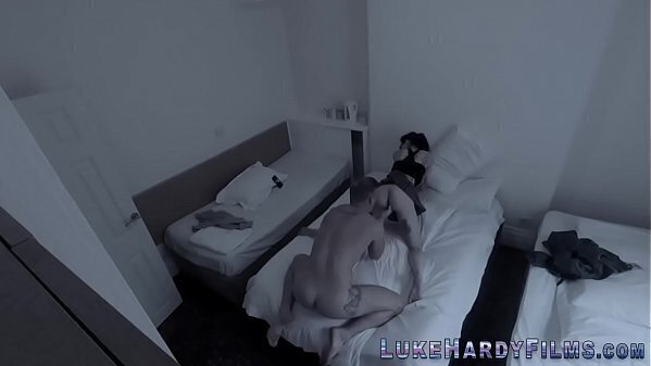 Brit slut fucks spycam