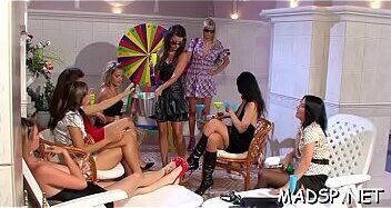 Kinky sex party with wild sweethearts getting screwed like crazy