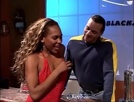 Slender ebony beauty goes order food ends fucking waiter