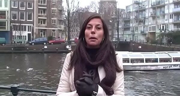 Lewd slut gets down knees sucks large dick wildly