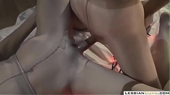 Erotic Lesbian Session with Panties Strapon