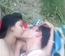 Indian boy and girl in Farm