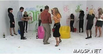 Kinky scenes with gorgeous hotties fucking in a group