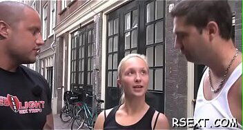 Horny guy has some hot pleasure with the amsterdam prostitutes