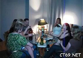 Legal age teenager lady bends down in order to receive a sexy fucking action