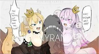 Bowsette montando pene grande le gustan las pollas me la jale 3 veces con su cola