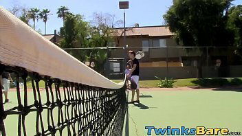 Pierced twinkie takes cocks butt same time